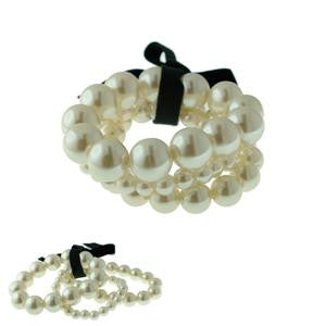 3 Row Pearl Bracelet 