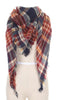 Woven Plaid Blanket Scarf
